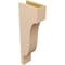 Ekena Millwork 5"W x 10"D x 30"H Thin Newport Rough Cedar Woodgrain TimberThane Corbel, Primed Tan CORUR05X10X30NEWRCPR - alternate 3